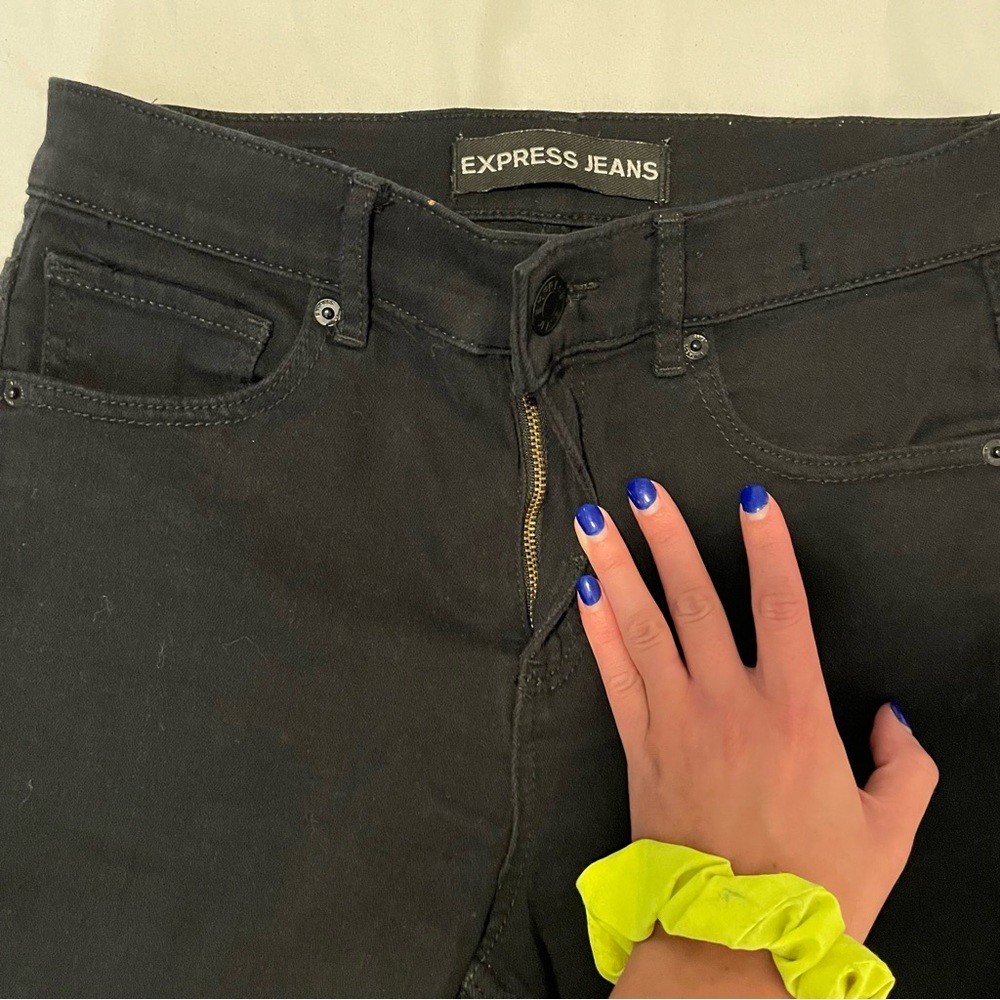 EXPRESS Legging High Rise Denim - Picture 9 of 16